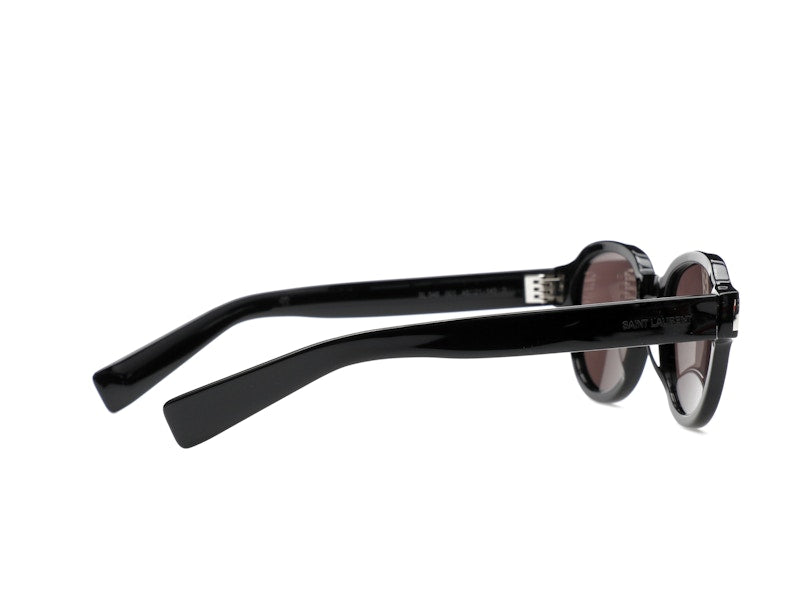 Saint Laurent Round-Frame Acetate Sunglasses Black/Black/Black (SL546-30013743-001)