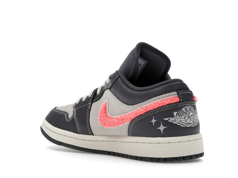 Jordan 1 Low Light Graphite Hot Punch (Women's)