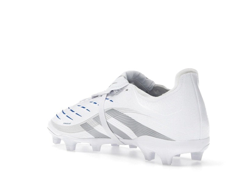 adidas Predator League Fold-Over Tongue FG/MG Cloud White Silver Metallic Bright Royal