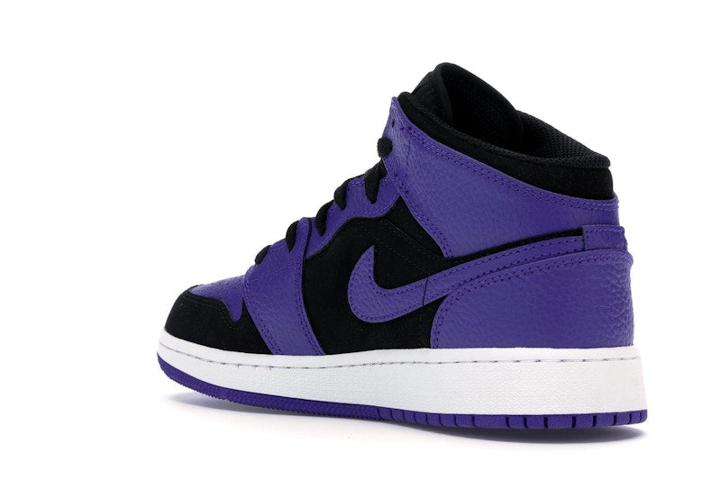 Jordan 1 Mid Black Dark Concord (GS)