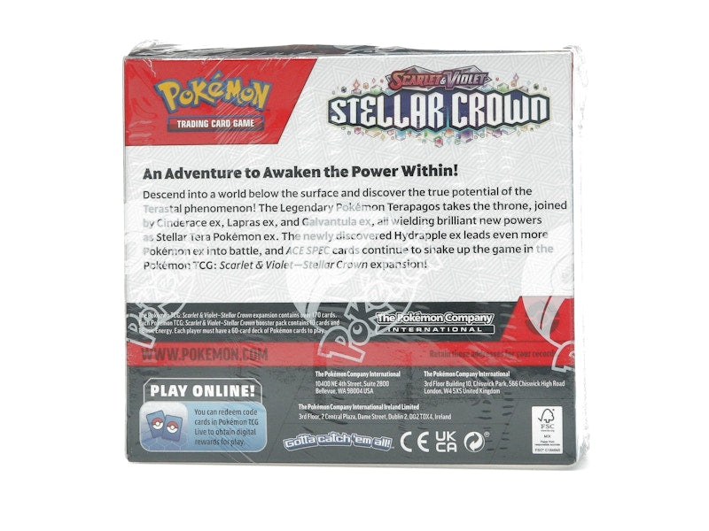 Pokémon Scarlet & Violet Stellar Crown Booster Box