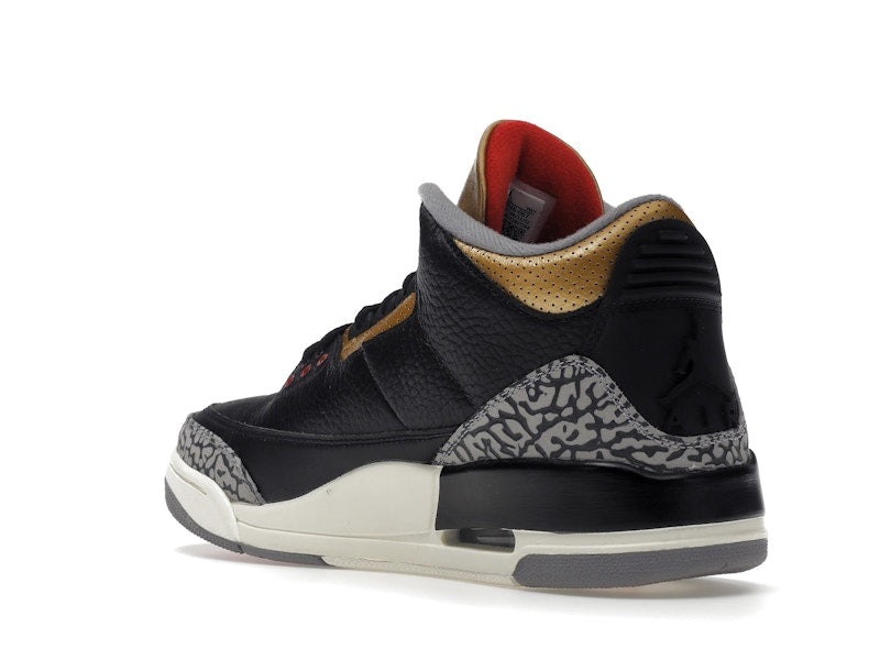 Jordan 3 Retro Black Cement Gold (Women's)