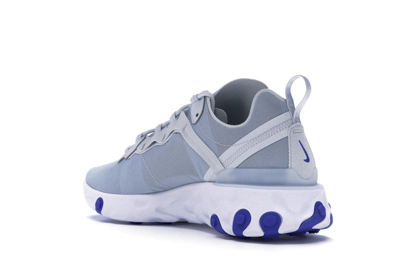 Nike React Element 55 Pure Platinum Racer Blue