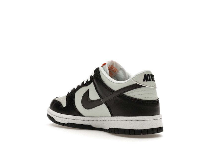 Nike Dunk Low Black Bright Mandarin Mini Swoosh (GS)