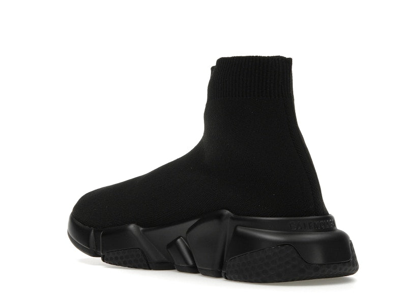 Balenciaga Speed Graffiti Trainers Black White Logo (Women's)