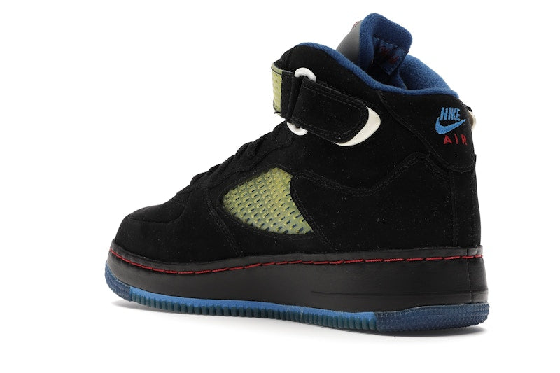 Jordan AJF 5 Black Blue Ribbon Varsity Red