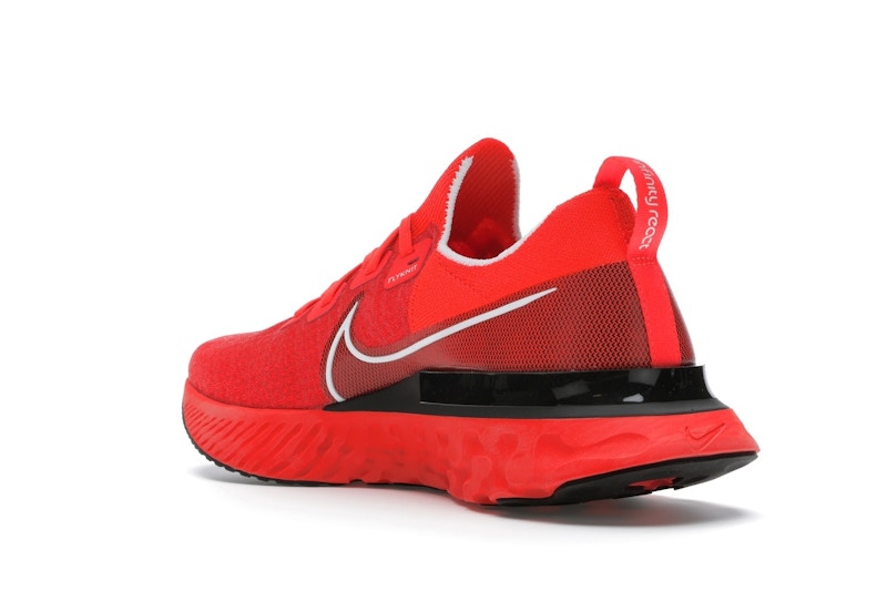 Nike React Infinity Run Flyknit Bright Crimson Black