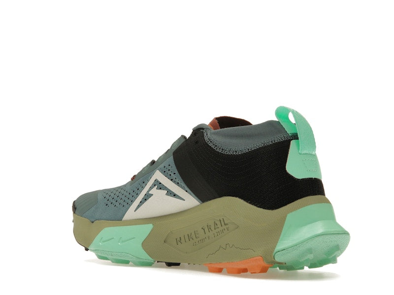 Nike ZoomX Zegama Trail Light Slate Grey Glow Green Bone Black