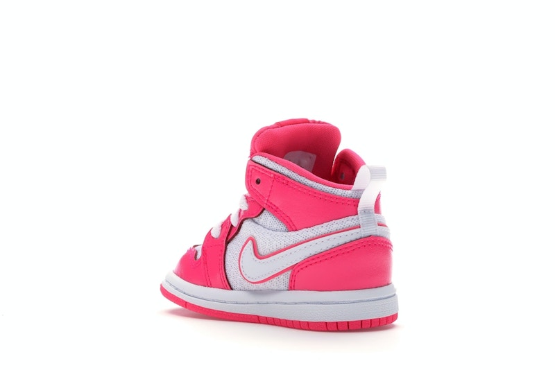 Jordan 1 Mid Hyper Pink White (TD)