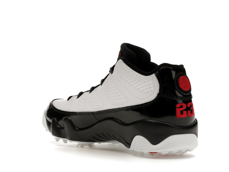 Jordan 9 Retro Low Golf White Black True Red