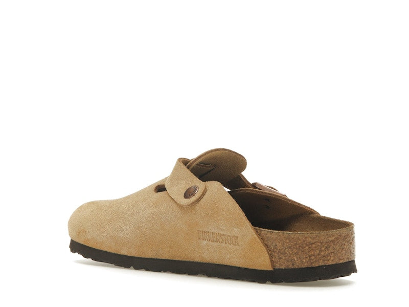 Birkenstock Boston Suede Latte Cream