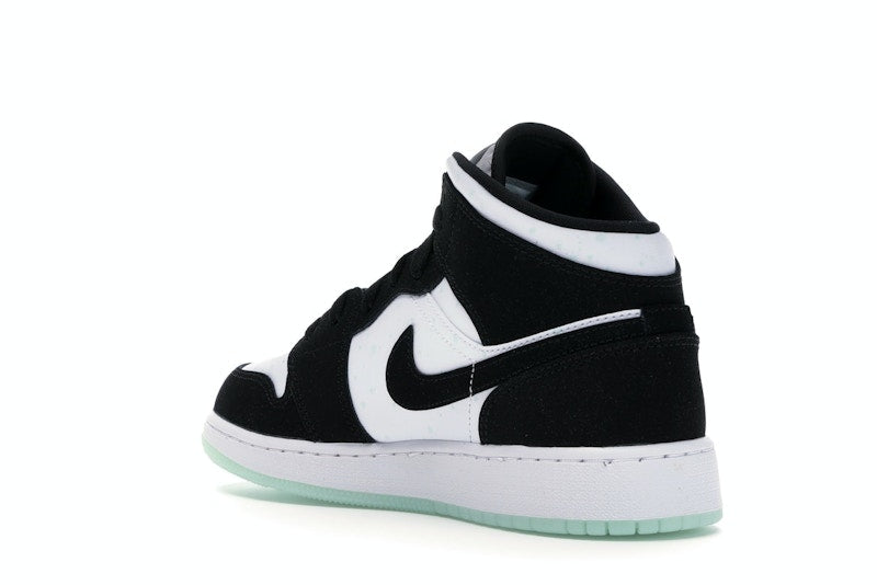 Jordan 1 Mid White Black Teal Tint (GS)