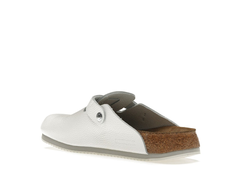 Birkenstock Boston Super Grip Leather White