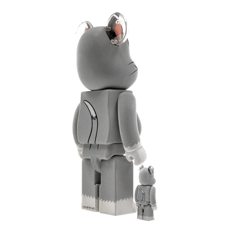 Bearbrick Tom and Jerry: Tom Flocky 100% & 400% Set