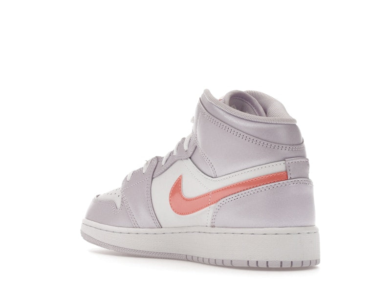 Jordan 1 Mid SE Barely Grape Iridescent Swoosh (GS)