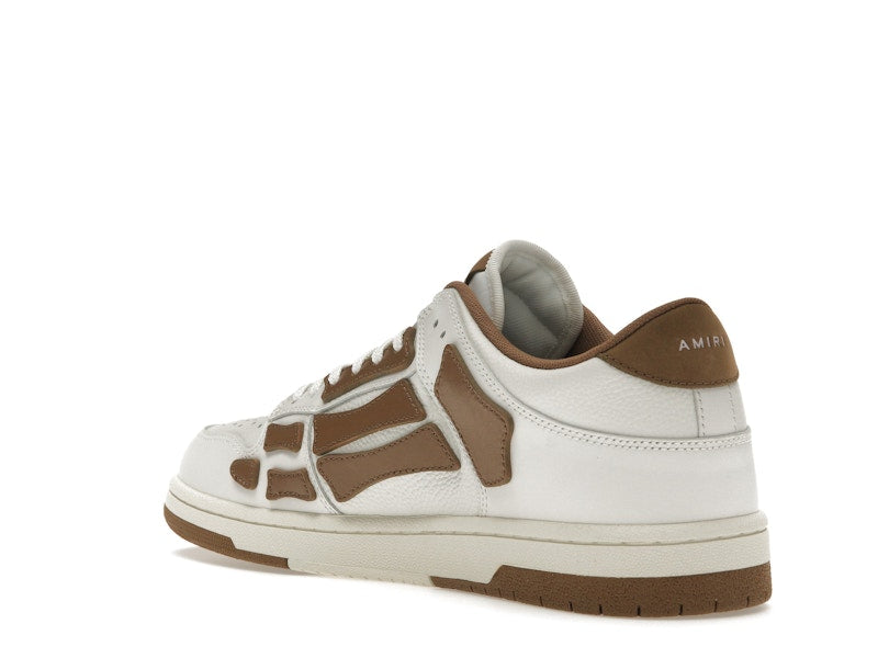 AMIRI Skel Top Low White Brown White