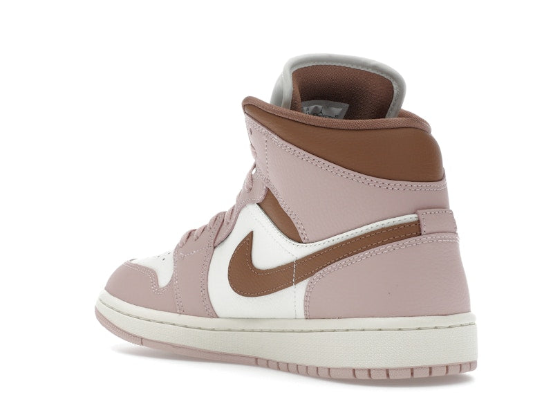 Jordan 1 Mid Pink Oxford Brown (Women's)