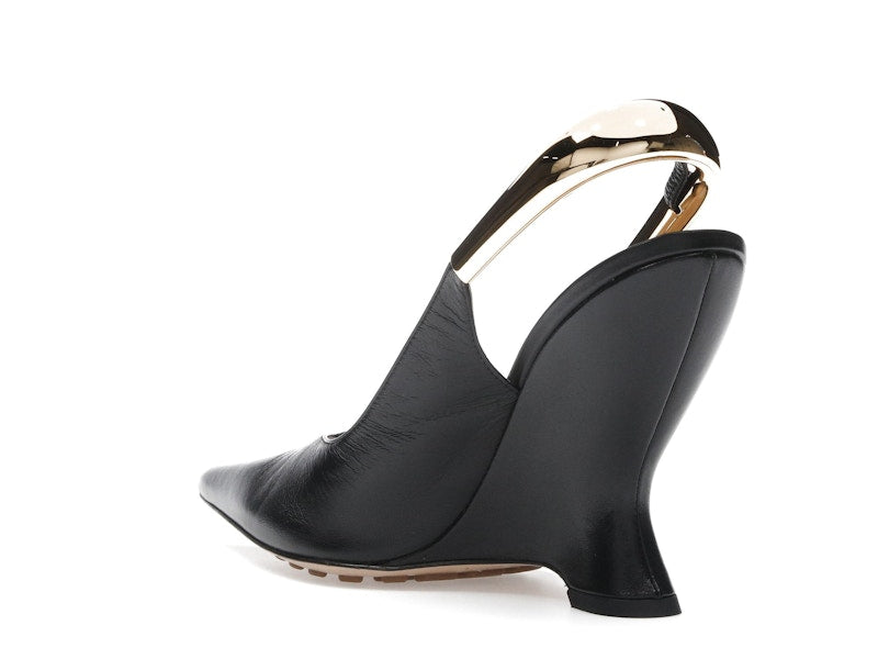 Bottega Veneta Punta Pointed-Toe Slingback Pumps Black (Women's)