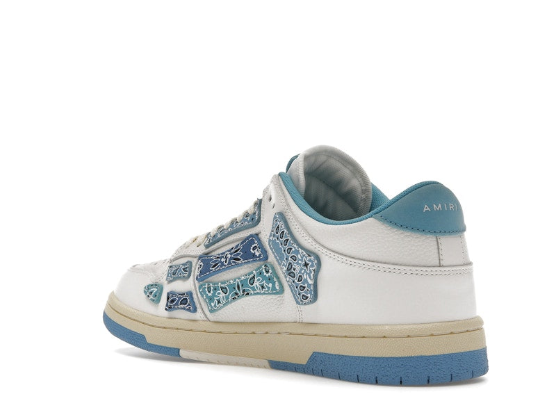 AMIRI Skel Top Low Bandana White Light Blue