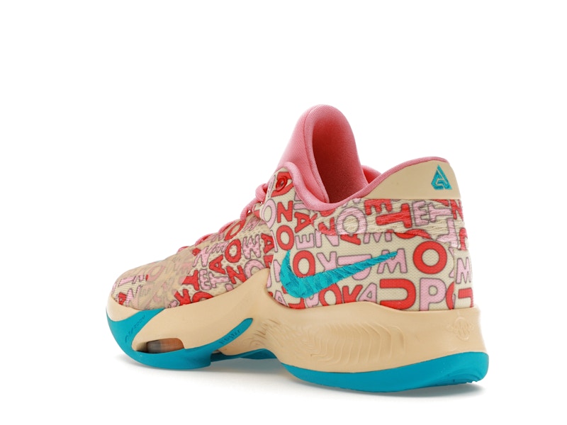Nike Zoom Freak 4 Letter Bros Vanilla Lightning