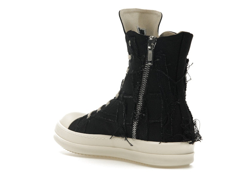 Rick Owens DRKSHDW Slashed Sneaks Black Milk