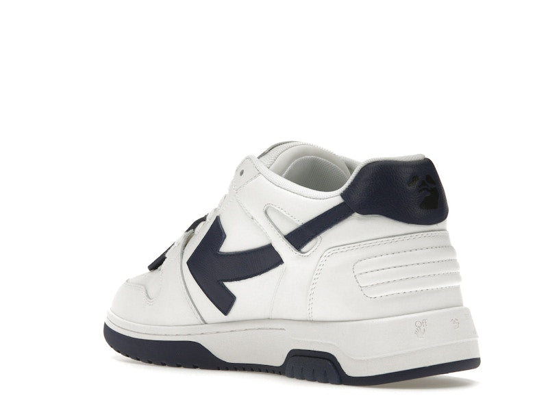 OFF-WHITE Out Of Office OOO Low Tops White Navy Blue
