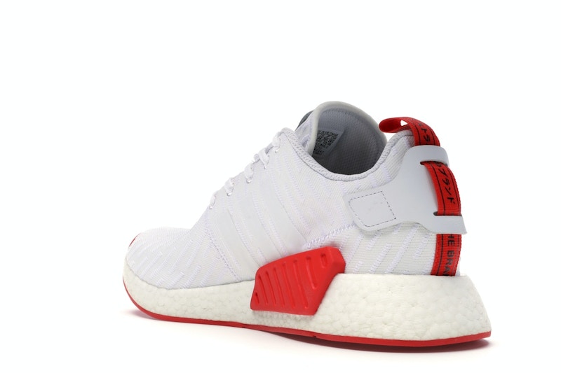adidas NMD R2 White Core Red Two Toned