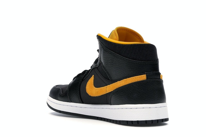Jordan 1 Mid Black University Gold