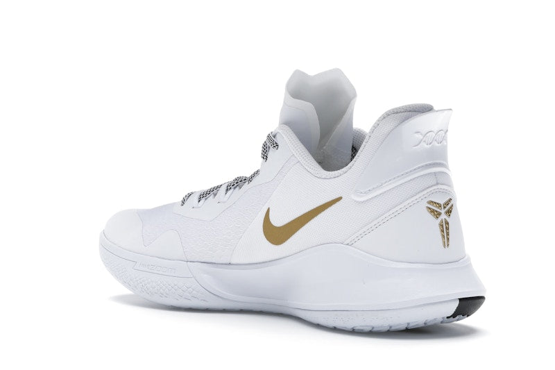 Nike Mamba Fury White Metallic Gold