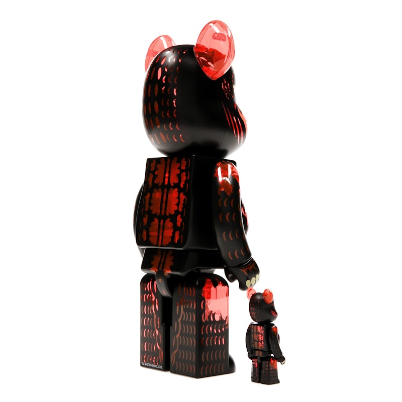 Bearbrick Godzilla VS Destoroyah version Godzilla (Meltdown) 100% & 400% Set Clear Orange Ver.