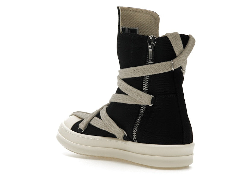 Rick Owens DRKSHDW Hexa High Black Pearl Milk Fat Lace