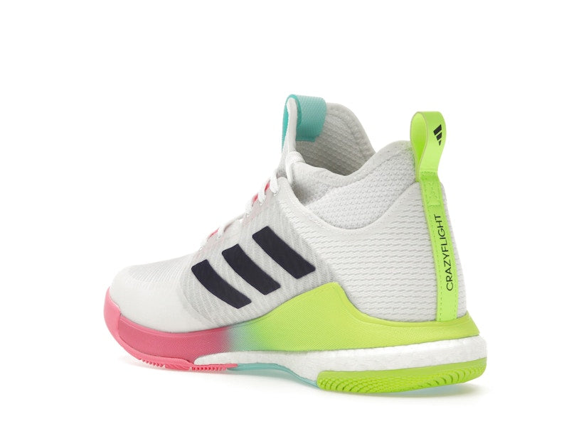 adidas Crazyflight Mid White Purple Aqua (Women's)