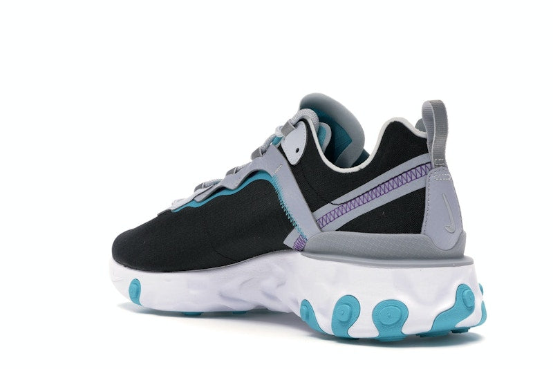 Nike React Element 55 Black Pure Platinum Teal Nebula