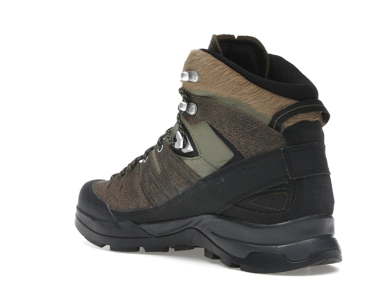 Salomon X-ALP Mid Distressed Leather GTX Dark Earth Black