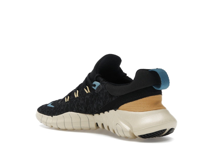 Nike Free Run 5.0 Next Nature Black Anthracite Wheat Gold Noise Aqua (Women's)
