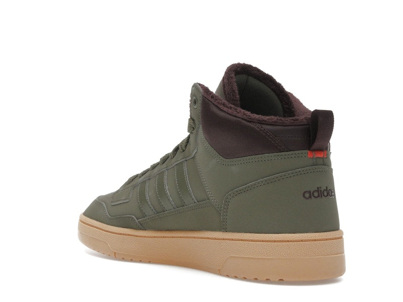 adidas Rapid Court Mid Winterized Olive Strata Shadow Brown Gum