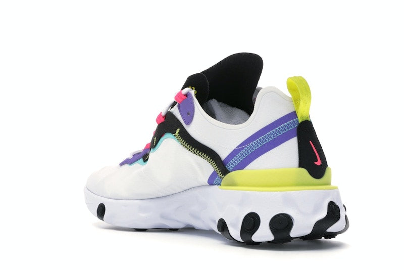 Nike React Element 55 White Psychic Purple Hyper Pink
