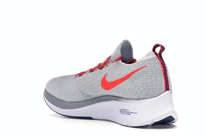Nike Zoom Fly Flyknit Pure Platinum Bright Crimson