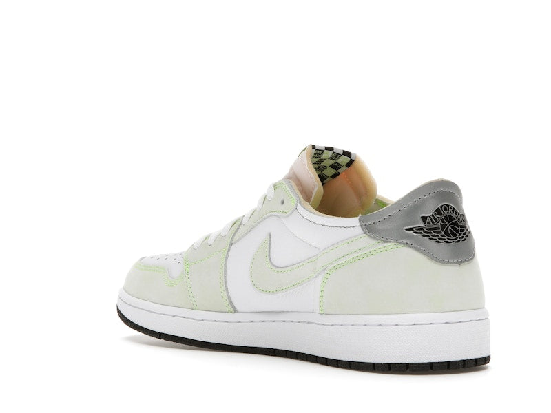 Jordan 1 Retro Low White Ghost Green Black