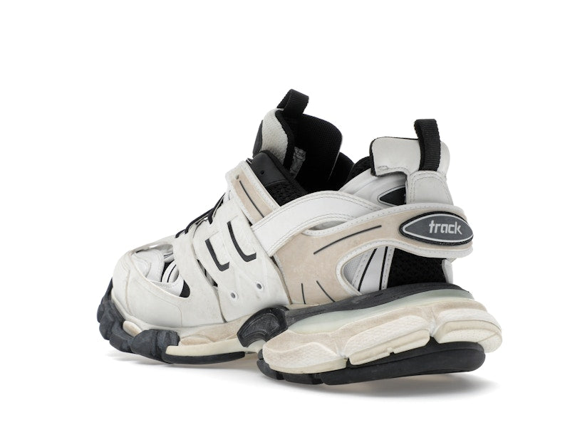 Balenciaga Track Worn Out In White Black