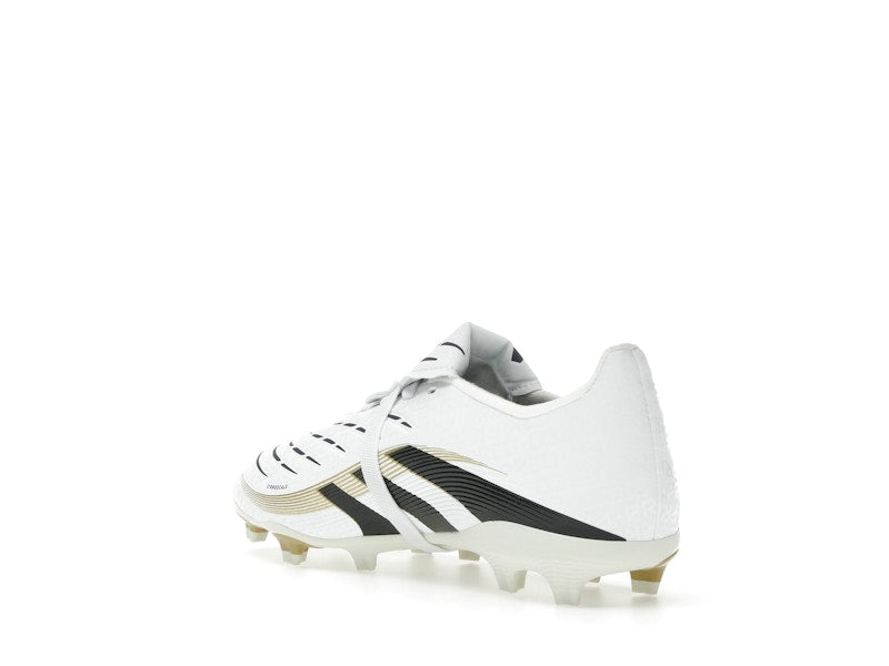adidas Predator League Fold-Over Tongue FG/MG Cloud White Core Black Gold Metallic (GS)
