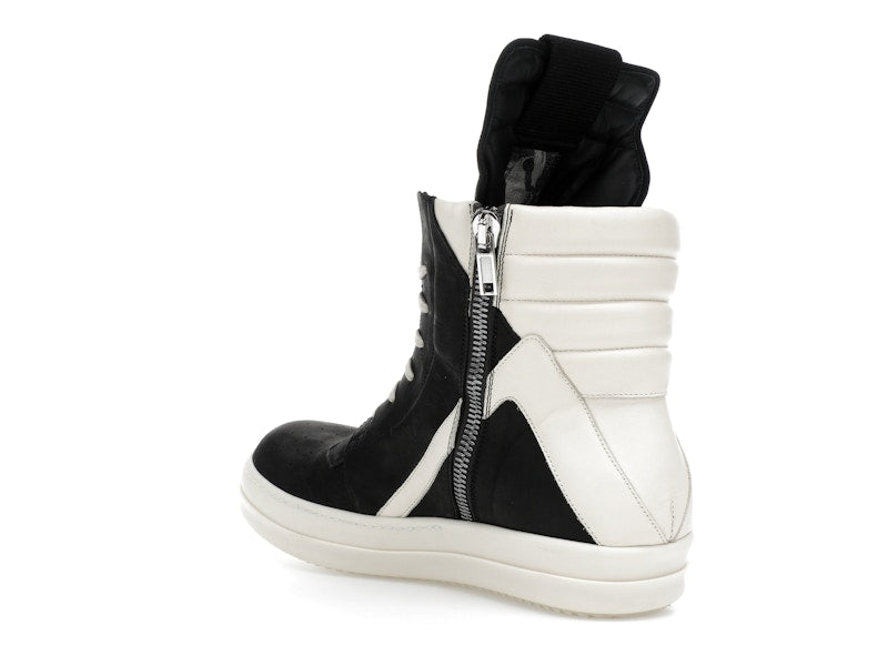 Rick Owens Geobasket High Black Milk