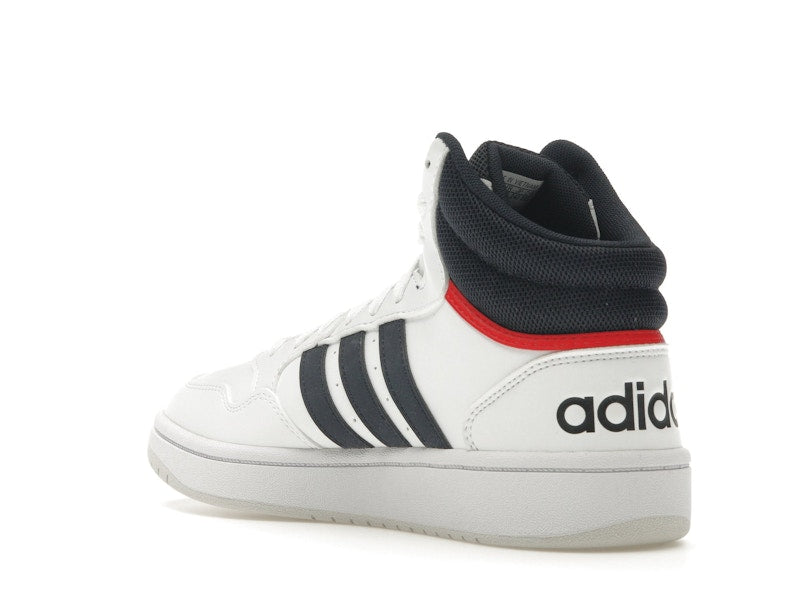 adidas Hoops 3.0 White Navy Red