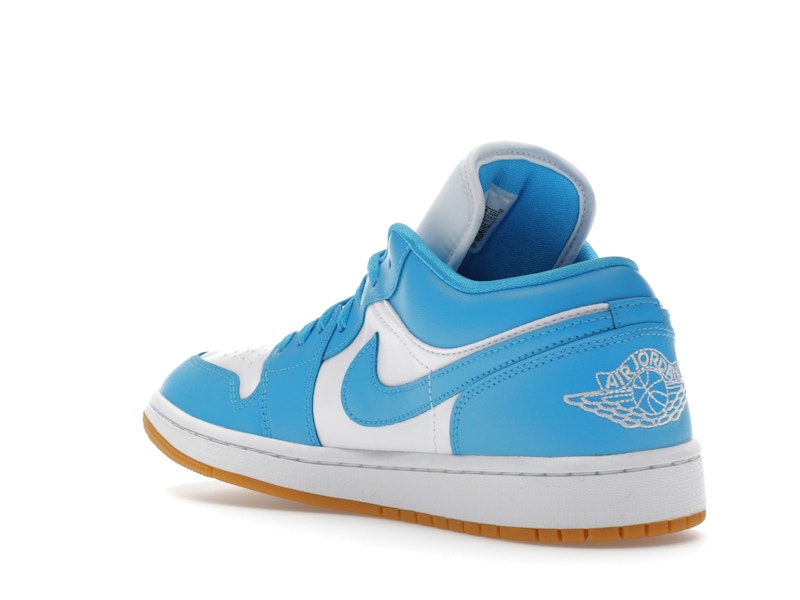 Jordan 1 Low White Gum Light Brown Dark Powder Blue (Women's)