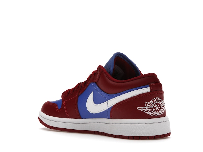 Jordan 1 Low Pomegranate Medium Blue (Women's)