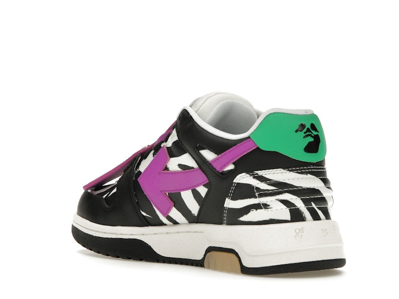 OFF-WHITE Out Of Office OOO Low Tops Zebra Pink (Women's)