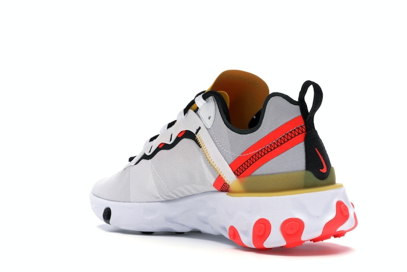 Nike React Element 55 White Black Crimson Gold