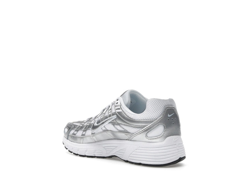 Nike P-6000 White Metallic Silver (GS)