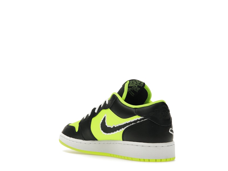Jordan 1 Low SE Black Cat Volt (GS)