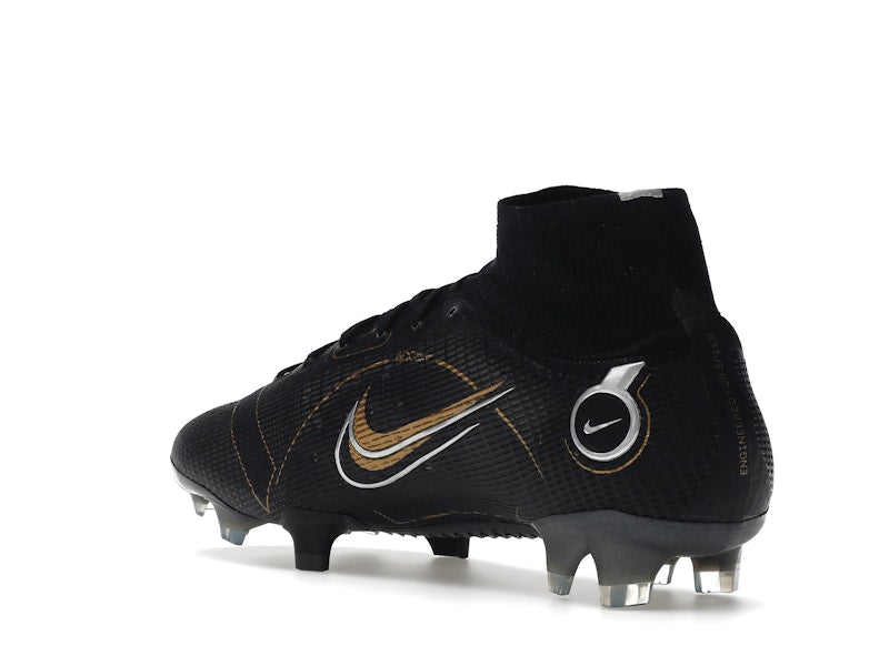Nike Mercurial Superfly 8 FG Black Metallic Silver Gold